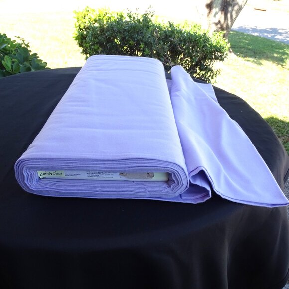 Comfy Cozy 10 yd 43" Lilac Solid Fln - Picture 2 of 5